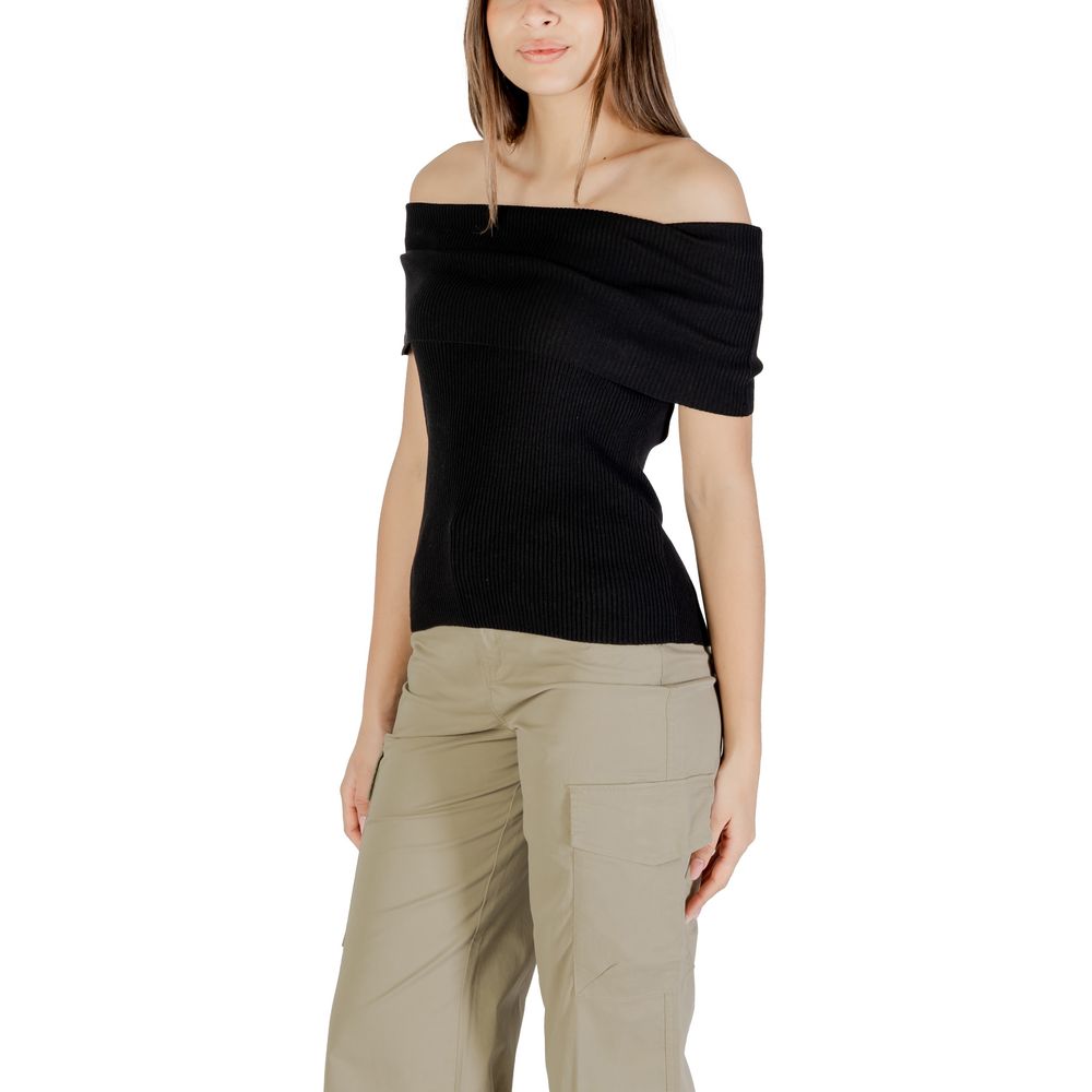 Only Schwarzer Polyester-Pullover