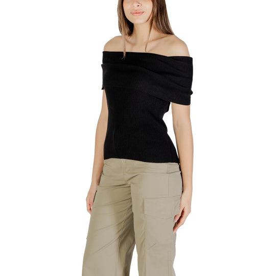 Only Schwarzer Polyester-Pullover
