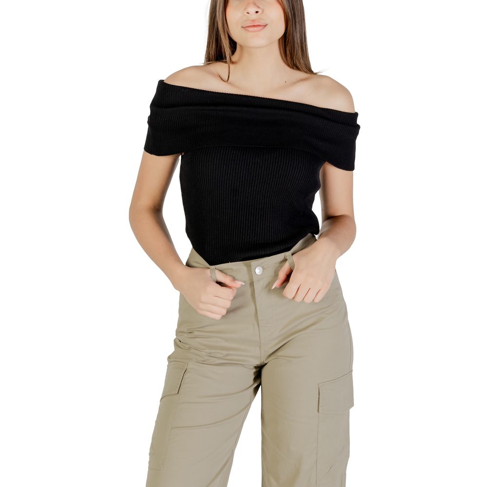 Only Schwarzer Polyester-Pullover