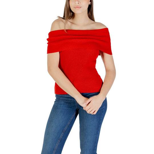 Only Roter Polyester-Pullover