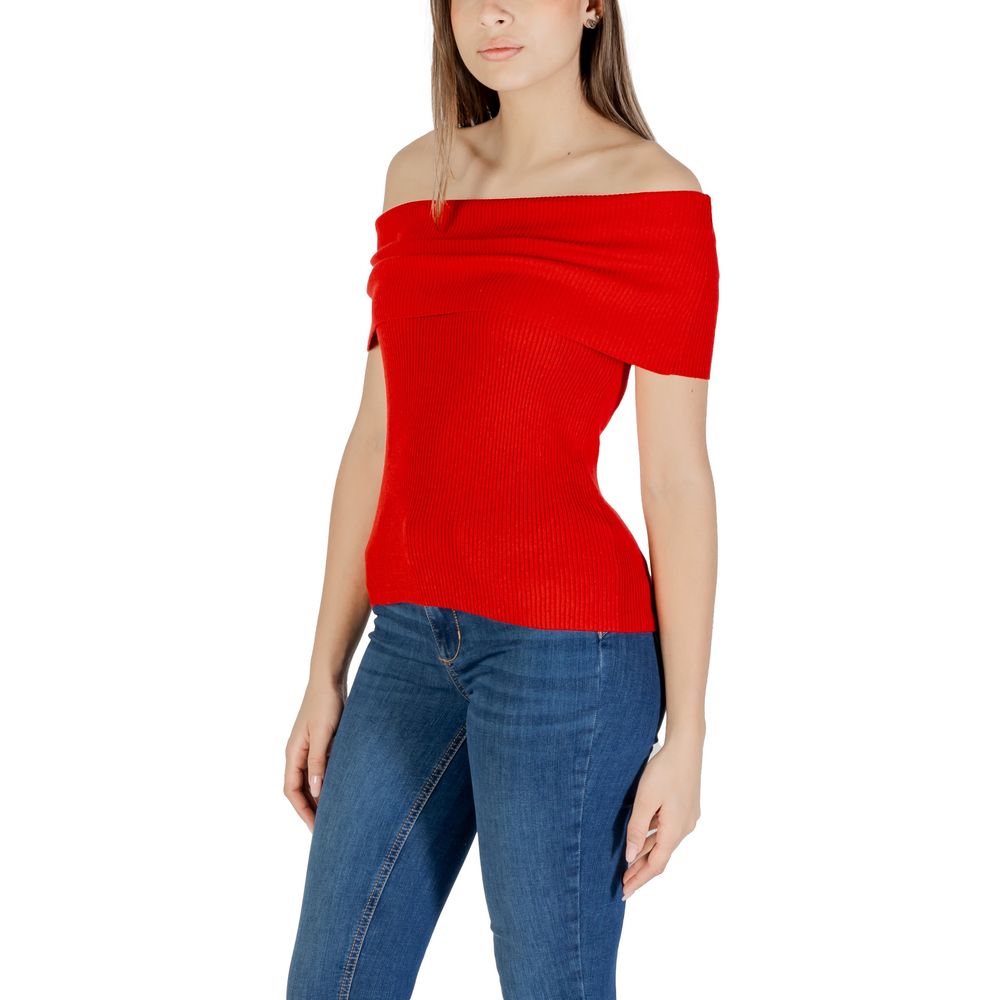Only Roter Polyester-Pullover