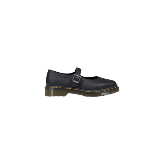 Dr. Martens Schwarze Lederplattform
