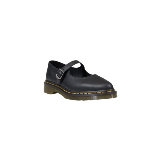 Dr. Martens Schwarze Lederplattform