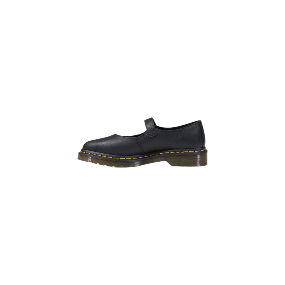 Dr. Martens Schwarze Lederplattform