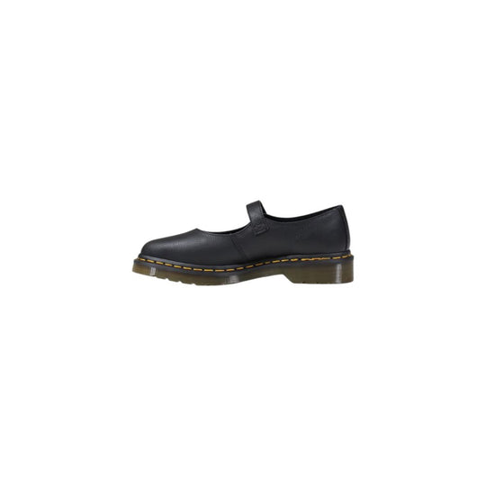 Dr. Martens Schwarze Lederplattform