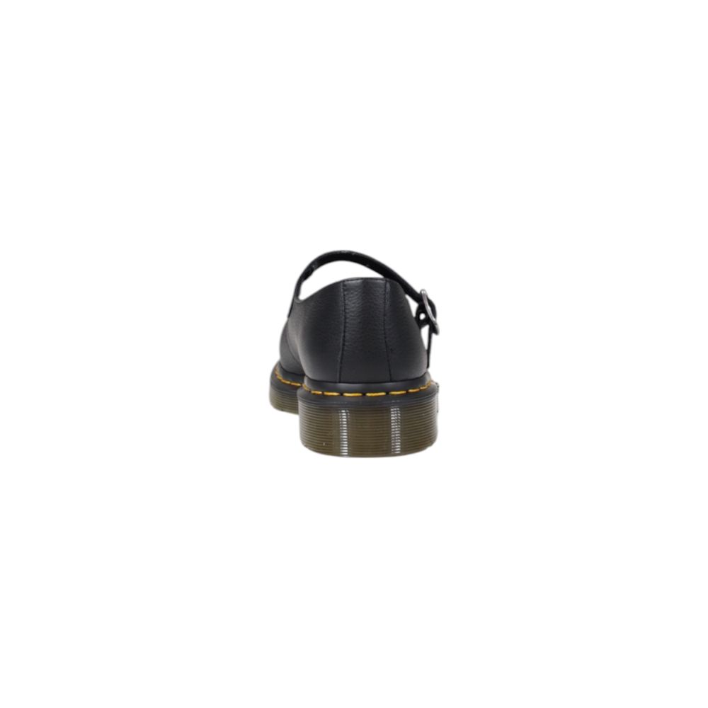 Dr. Martens Schwarze Lederplattform