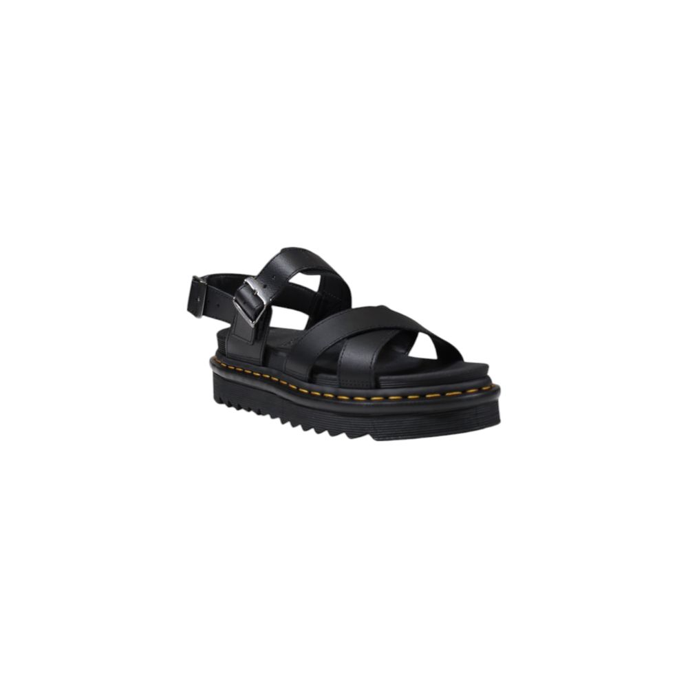 Dr. Martens Schwarze Leder-Sandale