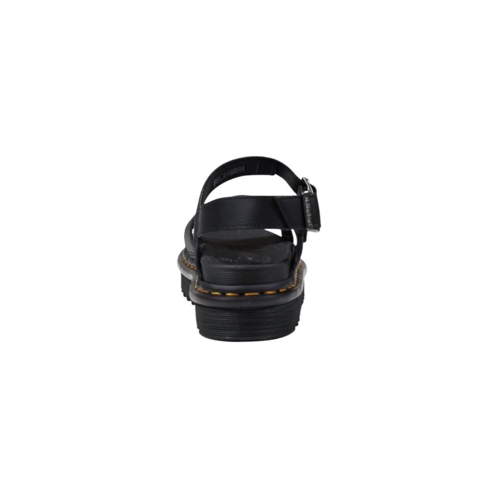 Dr. Martens Schwarze Leder-Sandale