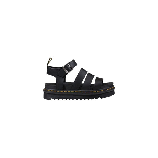 Dr. Martens Schwarze Leder-Sandale