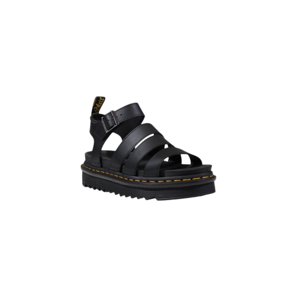 Dr. Martens Schwarze Leder-Sandale