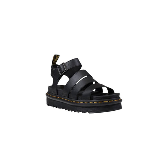 Dr. Martens Schwarze Leder-Sandale