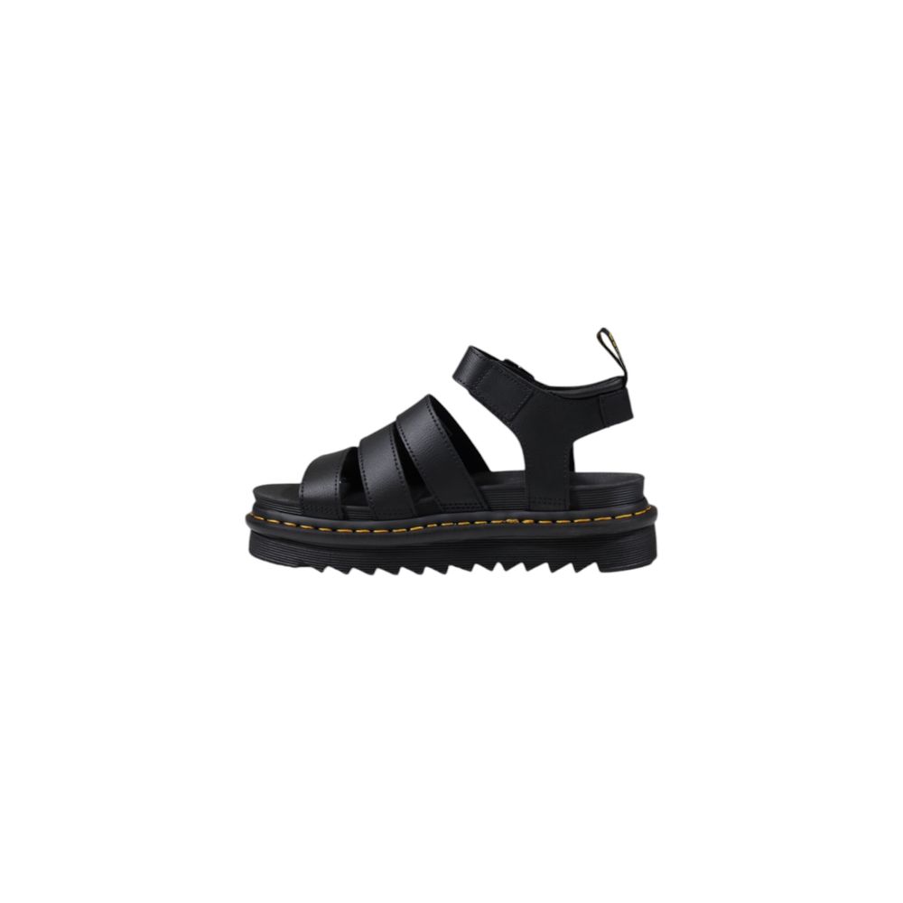 Dr. Martens Schwarze Leder-Sandale