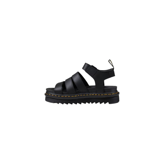 Dr. Martens Schwarze Leder-Sandale
