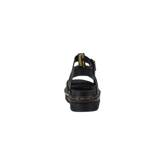 Dr. Martens Schwarze Leder-Sandale