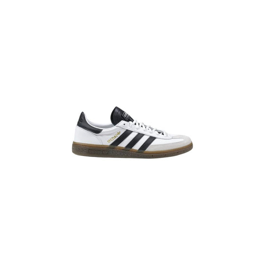 Adidas Schwarzer und weißer Leder-Sneaker
