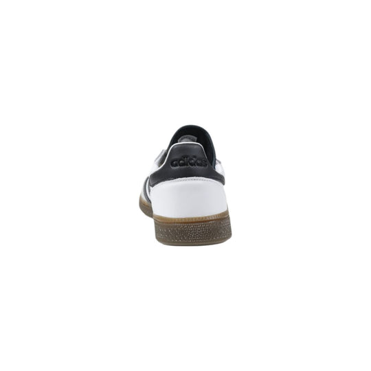 Adidas Schwarzer und weißer Leder-Sneaker