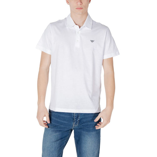 Emporio Armani Underwear Weißes Baumwoll-Poloshirt