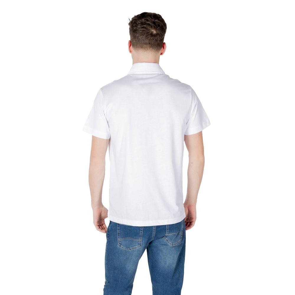 Emporio Armani Underwear Weißes Baumwoll-Poloshirt