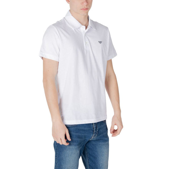 Emporio Armani Underwear Weißes Baumwoll-Poloshirt