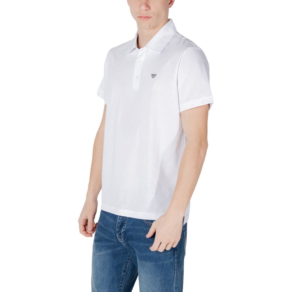 Emporio Armani Underwear Weißes Baumwoll-Poloshirt