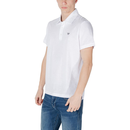 Emporio Armani Underwear Weißes Baumwoll-Poloshirt