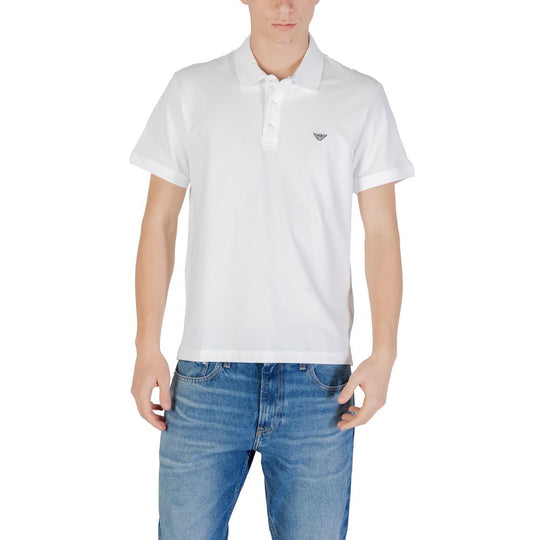Emporio Armani Underwear Weißes Baumwoll-Poloshirt