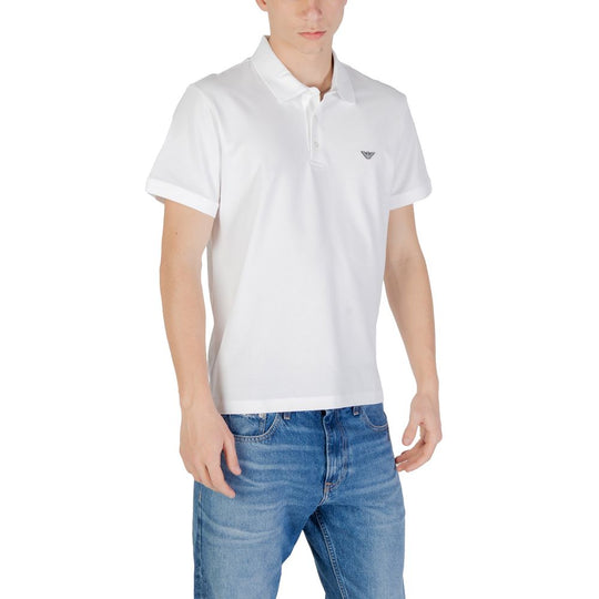 Emporio Armani Underwear Weißes Baumwoll-Poloshirt