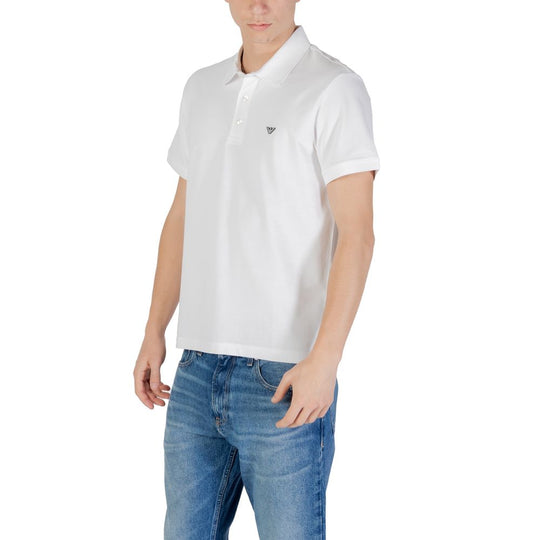 Emporio Armani Underwear Weißes Baumwoll-Poloshirt