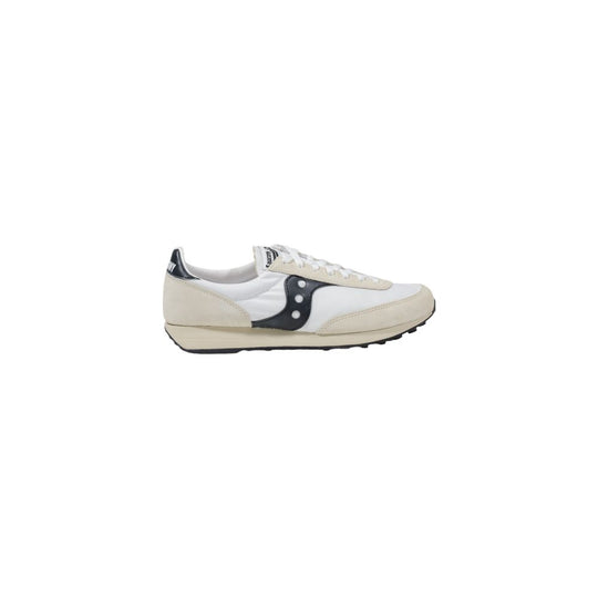 Saucony Schwarzer und weißer Leder-Sneaker