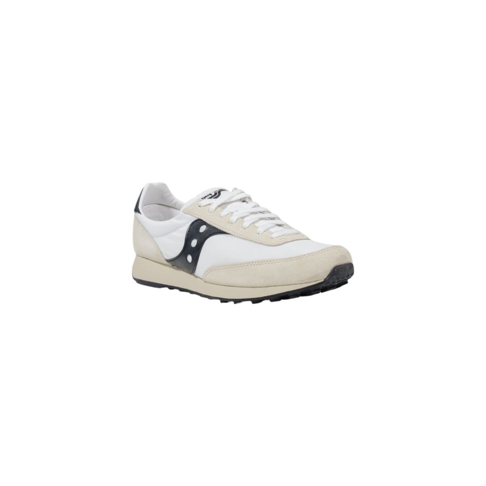 Saucony Schwarzer und weißer Leder-Sneaker
