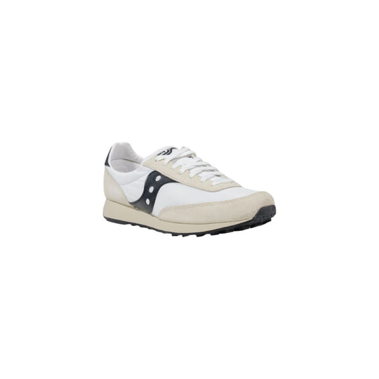 Saucony Schwarzer und weißer Leder-Sneaker