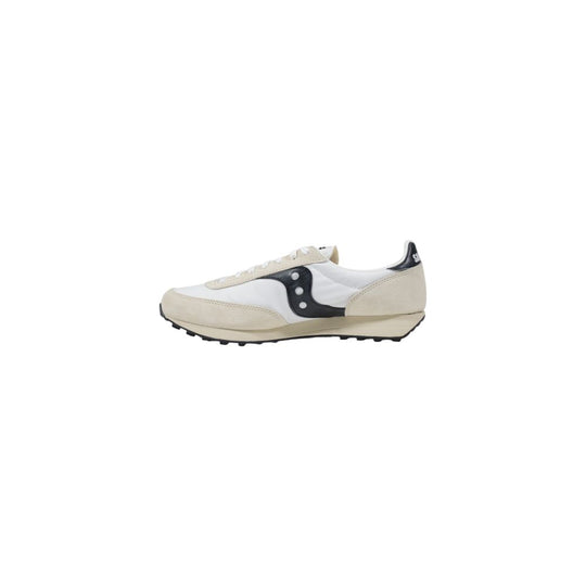 Saucony Schwarzer und weißer Leder-Sneaker