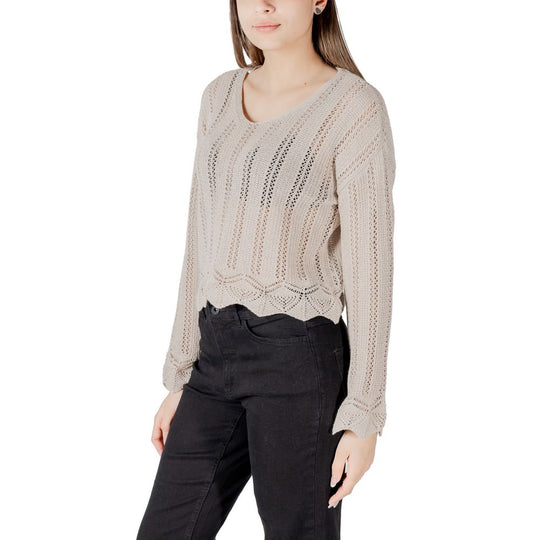 Only Beige Sportbekleidung aus recycelter Baumwolle
