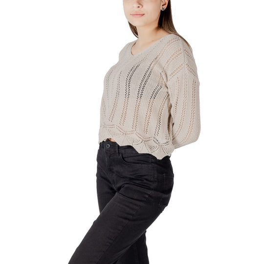 Only Beige Sportbekleidung aus recycelter Baumwolle