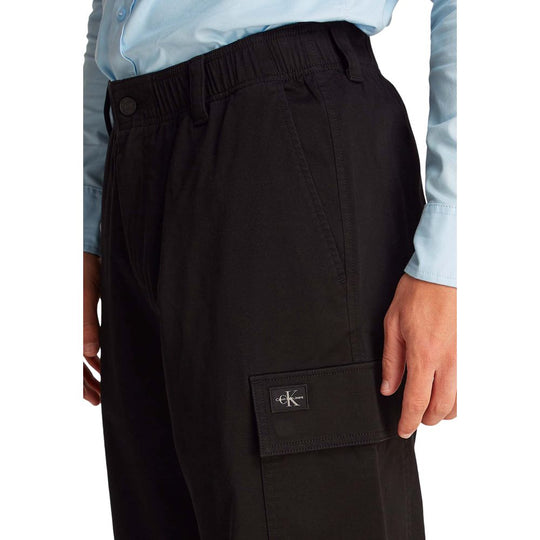 Calvin Klein Jeans Schwarze Baumwollhose