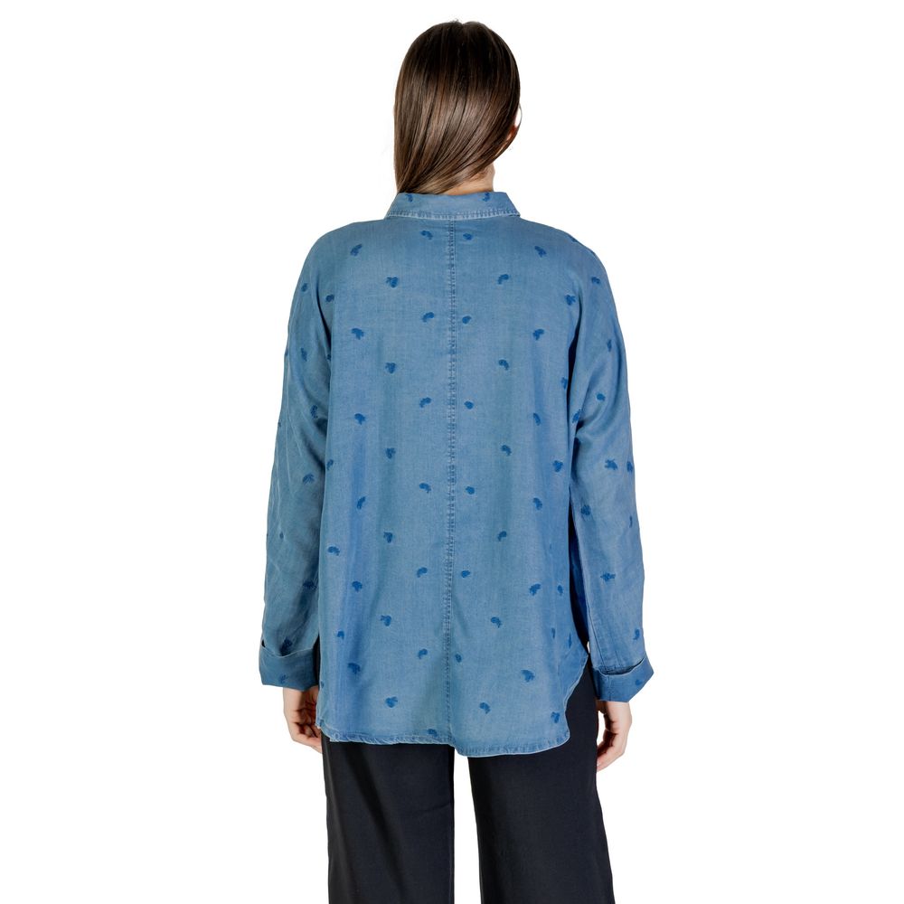 Only Blaues Tencel-Hemd