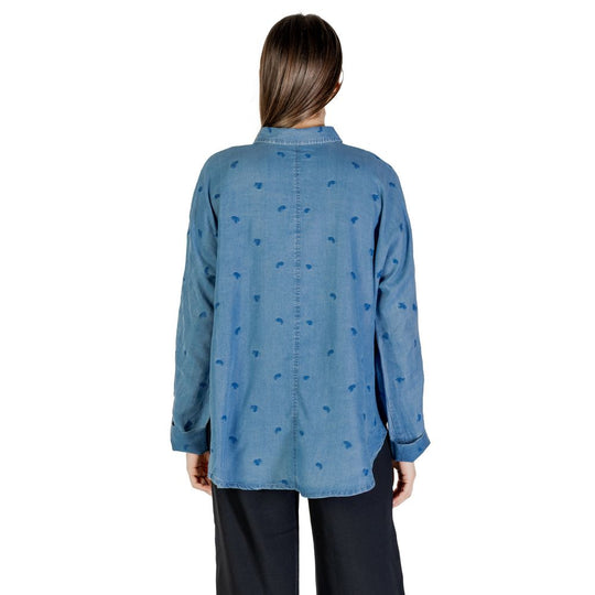 Only Blaues Tencel-Hemd