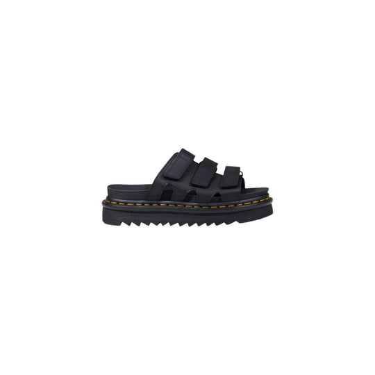 Dr. Martens Schwarze Lederplattform