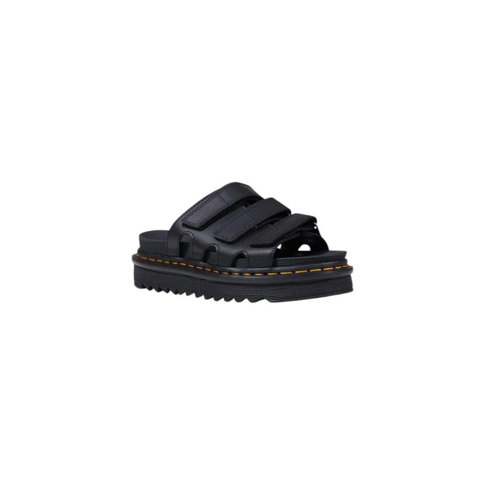 Dr. Martens Schwarze Lederplattform
