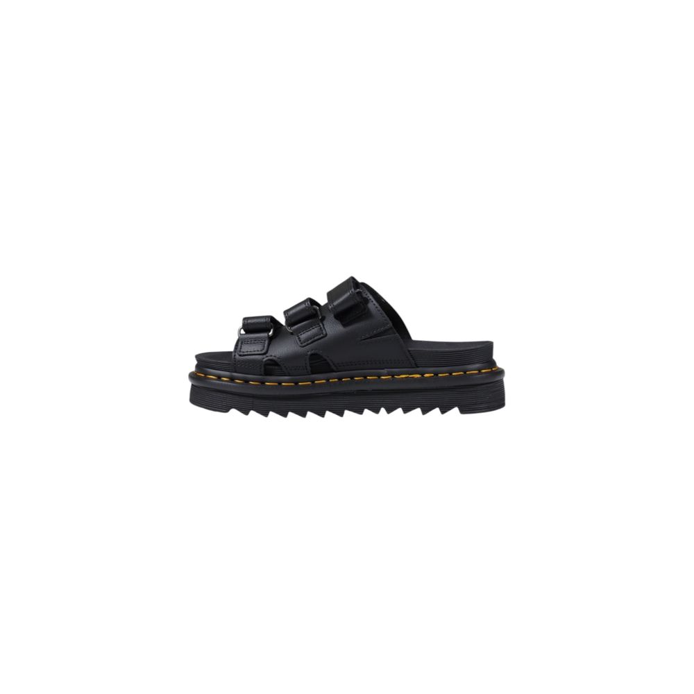 Dr. Martens Schwarze Lederplattform