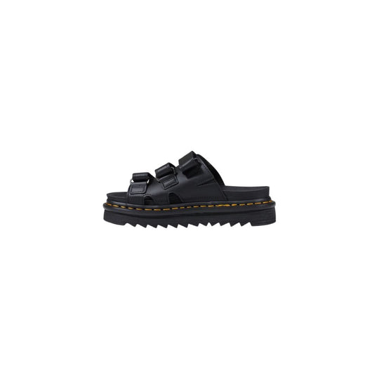 Dr. Martens Schwarze Lederplattform
