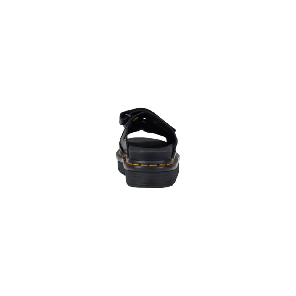 Dr. Martens Schwarze Lederplattform