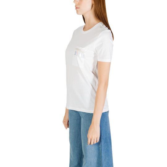 Only Weißes T-Shirt aus Bio-Baumwolle
