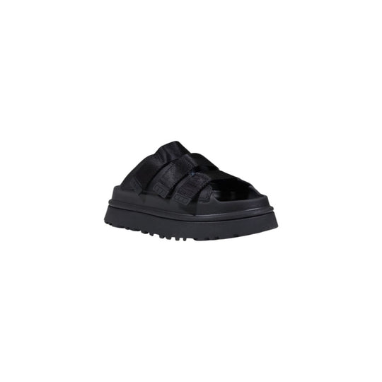 UGG Schwarzes Kunstleder-Plateau
