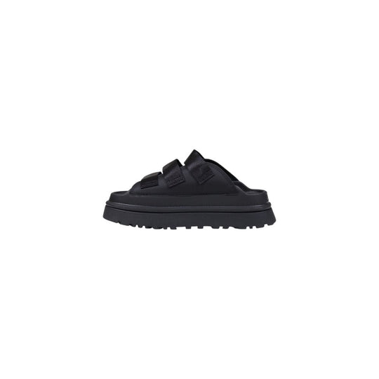 UGG Schwarzes Kunstleder-Plateau