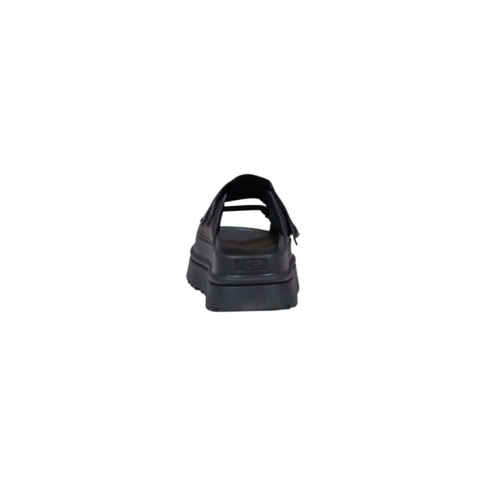 UGG Schwarzes Kunstleder-Plateau