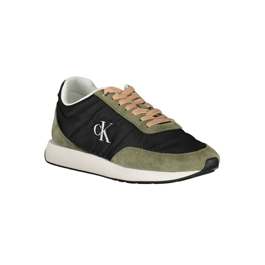 Calvin Klein Schwarzes Leder Damen Sneaker