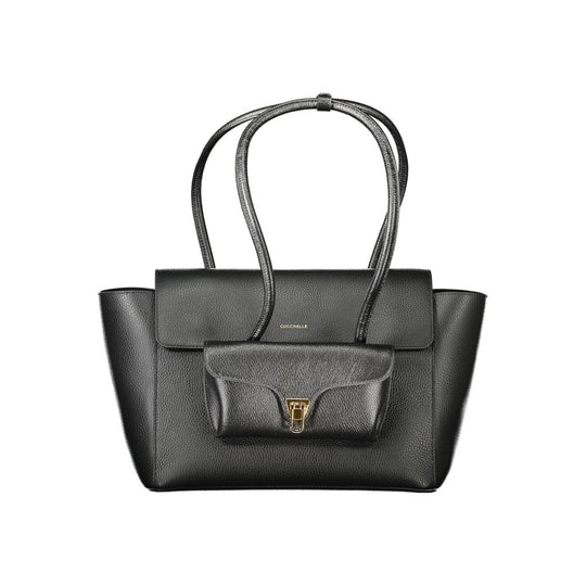 Coccinelle Schwarzes Leder Frauen Handtasche