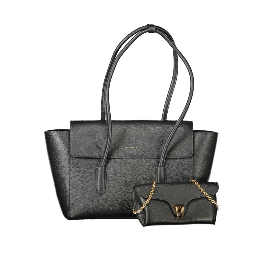 Coccinelle Schwarzes Leder Frauen Handtasche