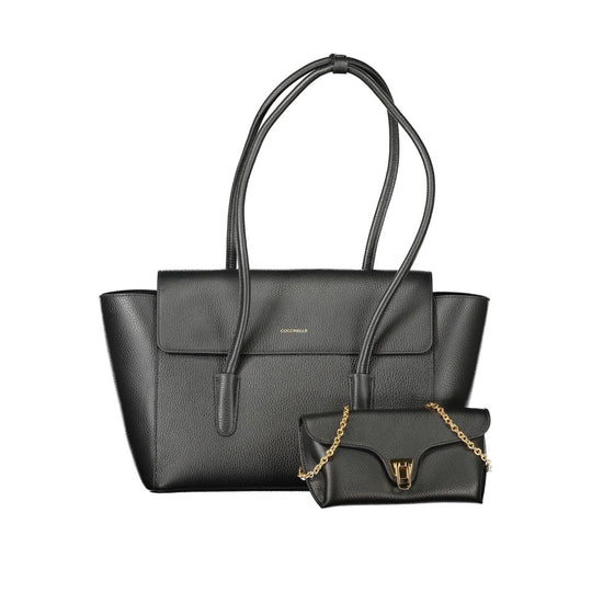 Coccinelle Schwarzes Leder Frauen Handtasche